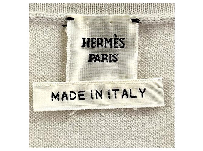 Hermès38 Kaschmir-Stricktop Braun - Ansicht 6