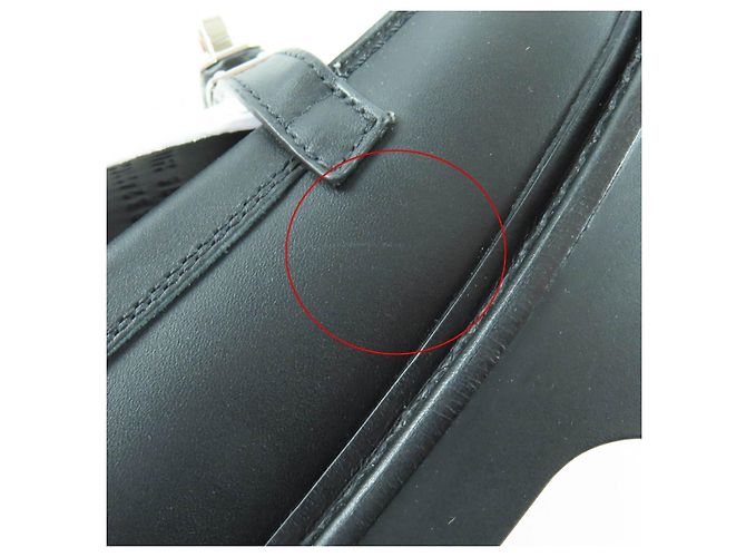 Hermès 37.5 Leather Loafers Black White - view 13