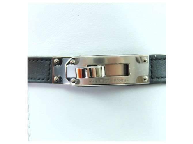 Hermès 37.5 Leather Loafers Black White - view 9
