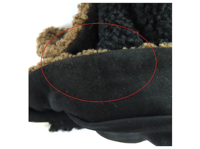 Chanel Mantel aus Seide und Lammfell Schwarz - Ansicht 11