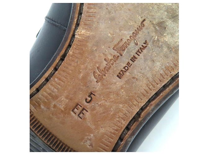 Mocassini in pelle ASTEN Salvatore Ferragamo Nero - vista 11