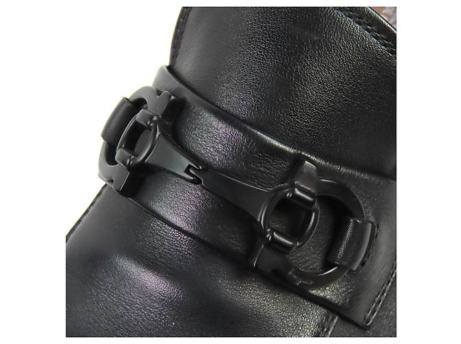 Mocassini in pelle ASTEN Salvatore Ferragamo Nero - vista 8