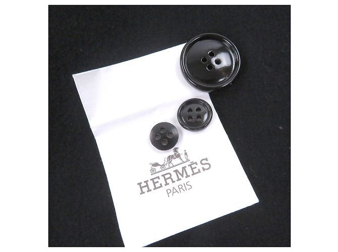 Abrigo de cachemira con vivo de piel de cordero Hermès Chester50 Negro - vista 11