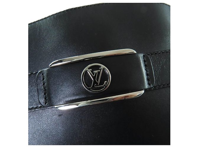 Stivali alti in pelle Louis Vuitton Nero - vista 8