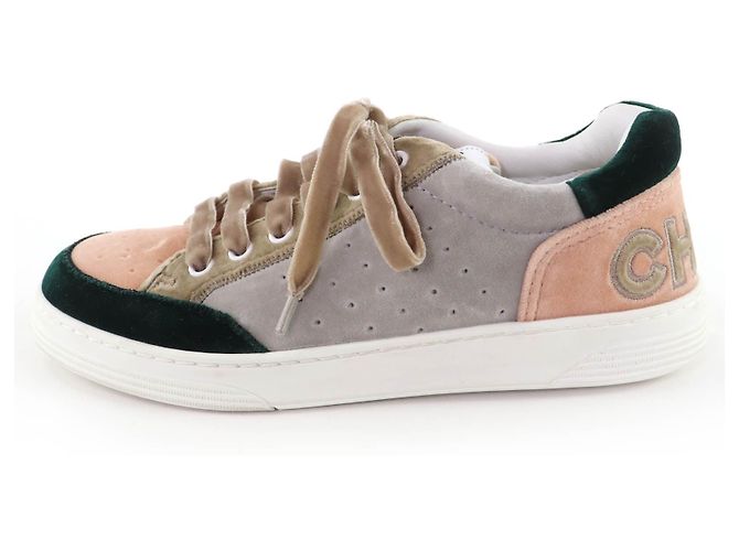 Sneakers in velluto CHANEL Multicolore - vista 4