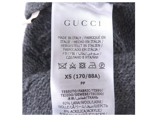 Cárdigan de lana Gucci logo Jumbo GG Castaño - vista 6