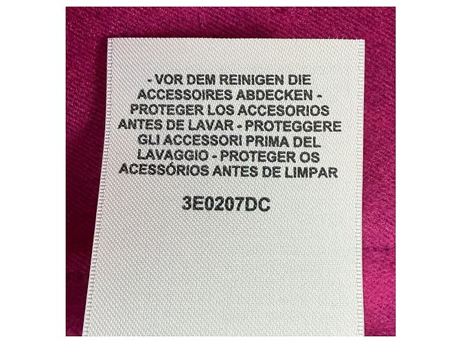 Chaqueta Hermès34 de cachemira, lana virgen y seda Rosa Púrpura - vista 10