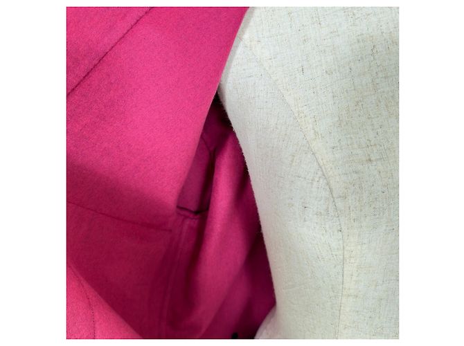 Chaqueta Hermès34 de cachemira, lana virgen y seda Rosa Púrpura - vista 5