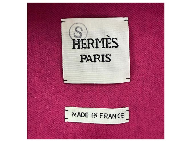 Chaqueta Hermès34 de cachemira, lana virgen y seda Rosa Púrpura - vista 8