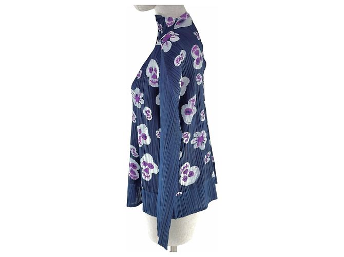 Issey Miyake Cárdigan de poliéster PLEATS PLEASE Azul Azul marino - vista 2