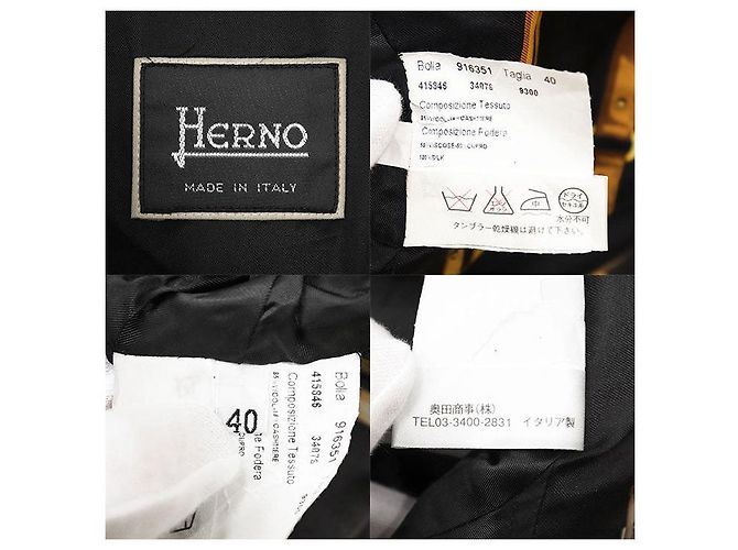 Autre Marque Casaco Herno de lã e cashmere leve Preto - vista 10