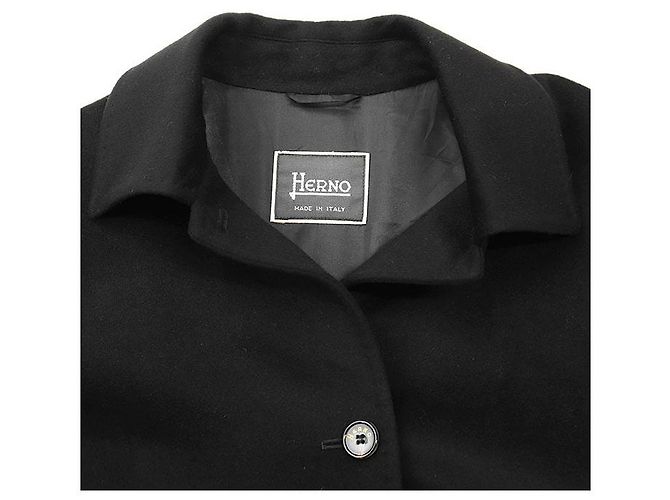 Autre Marque Casaco Herno de lã e cashmere leve Preto - vista 11