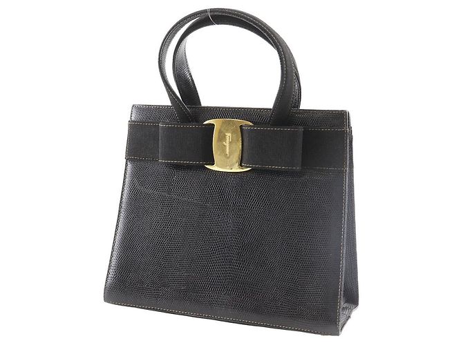 Borsa in pelle goffrata con fiocco Vara di Salvatore Ferragamo - vista 2