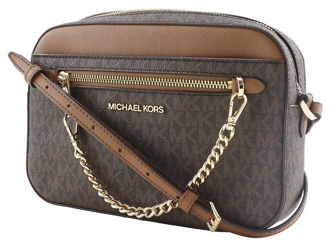Michael Kors Jet Set PVC Schultertasche Braun - Ansicht 2