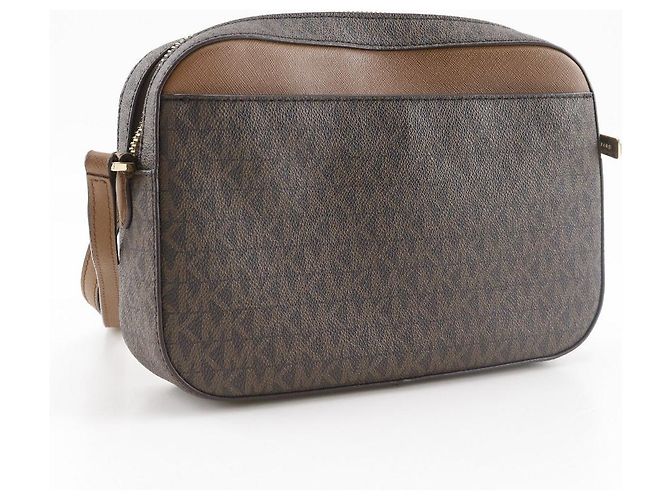 Michael Kors Jet Set PVC Schultertasche Braun - Ansicht 3