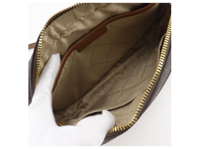 Michael Kors Jet Set PVC Schultertasche Braun - Ansicht 5