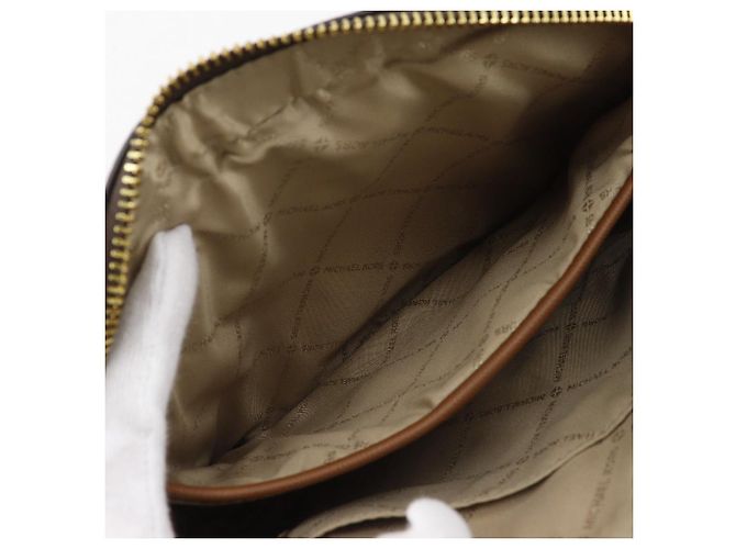 Michael Kors Jet Set PVC Schultertasche Braun - Ansicht 6