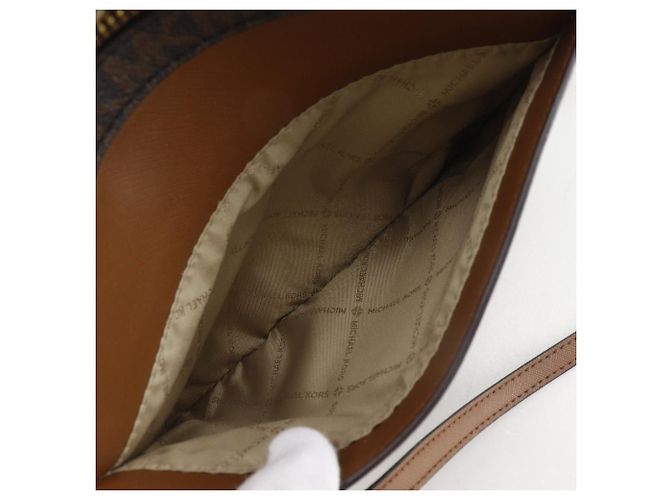 Michael Kors Jet Set PVC Schultertasche Braun - Ansicht 9