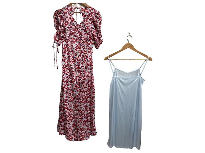 Autre Marque LILY BROWN Vestido largo con estampado floral Roja - vista 2