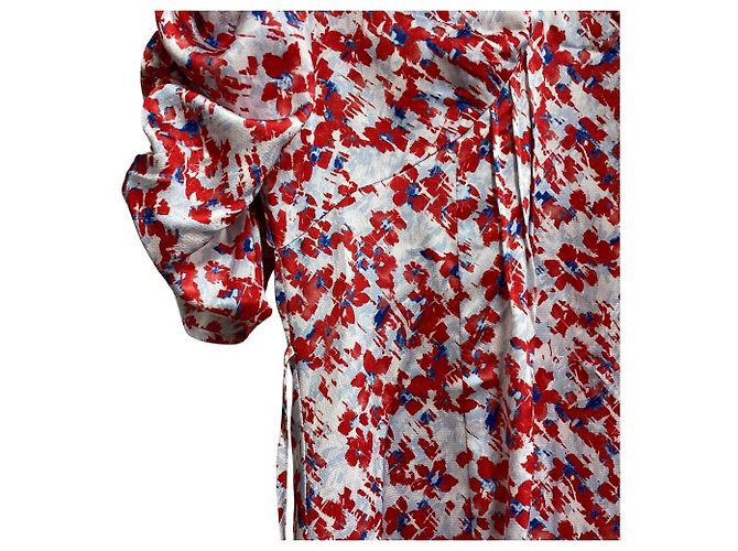 Autre Marque LILY BROWN Vestido largo con estampado floral Roja - vista 3