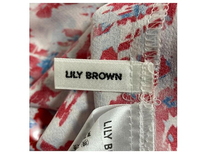 Autre Marque LILY BROWN Vestido largo con estampado floral Roja - vista 6