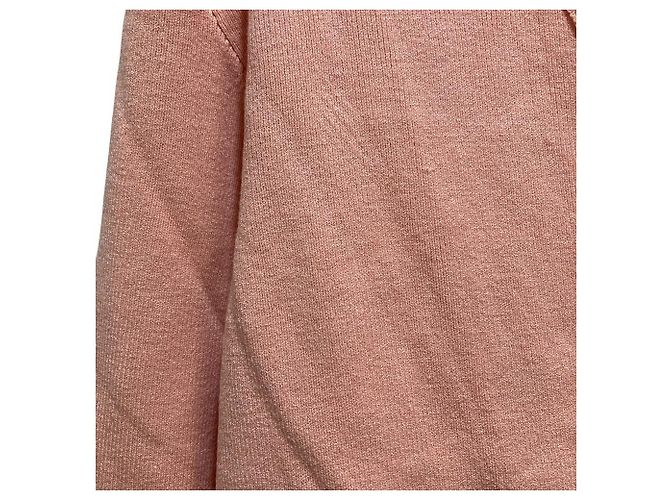 Autre Marque Mila Owen Cárdigan de punto con cuello en V Rosa - vista 3