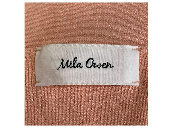 Autre Marque Mila Owen Cárdigan de punto con cuello en V Rosa - vista 5