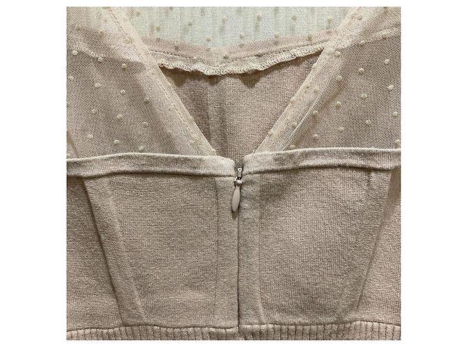 Autre Marque Snidel Knit Dress Beige - view 6