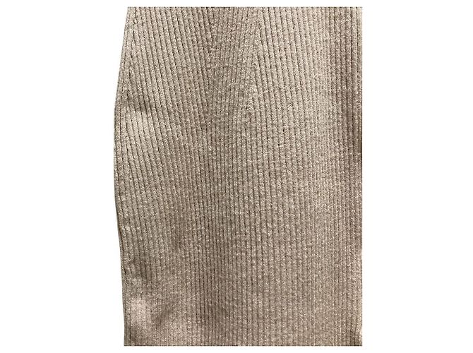 Autre Marque Snidel Knit Dress Beige - view 7