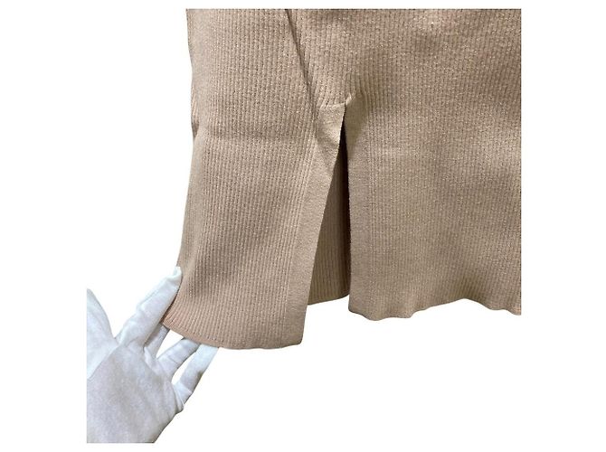 Autre Marque Snidel Knit Dress Beige - view 8