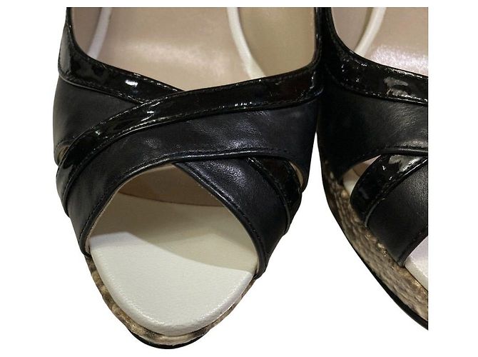 Autre Marque Sandales à talons hauts en python GINZA Kanematsu Marron Noir - vue 3