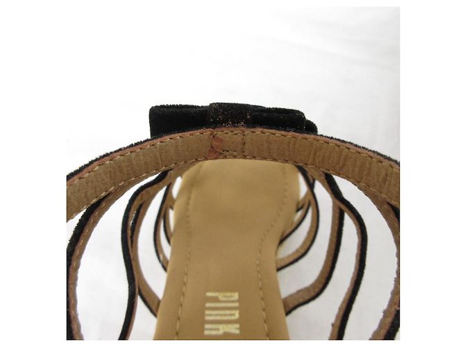 Autre Marque PINK HOUSE Espadrille Gladiator Sandalen Schwarz - Ansicht 12