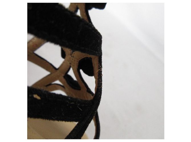 Autre Marque PINK HOUSE Espadrille Gladiator Sandalen Schwarz - Ansicht 16