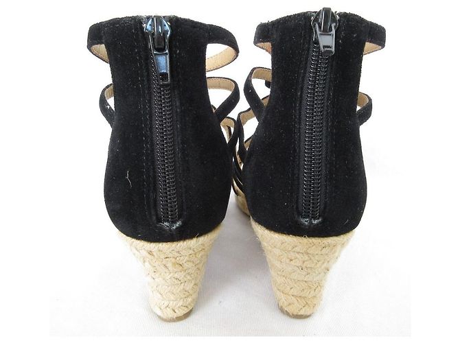 Autre Marque PINK HOUSE Espadrille Gladiator Sandalen Schwarz - Ansicht 3