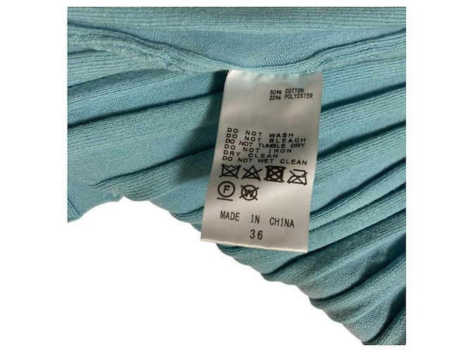 Autre Marque Vestido sin mangas de punto exclusivo CINOH STUDIOUS Azul Azul claro - vista 7