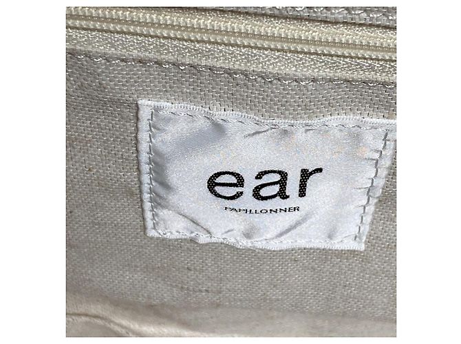 Autre Marque Bolso Cesta PAPILLONNER Blanco Beige Crudo - vista 6
