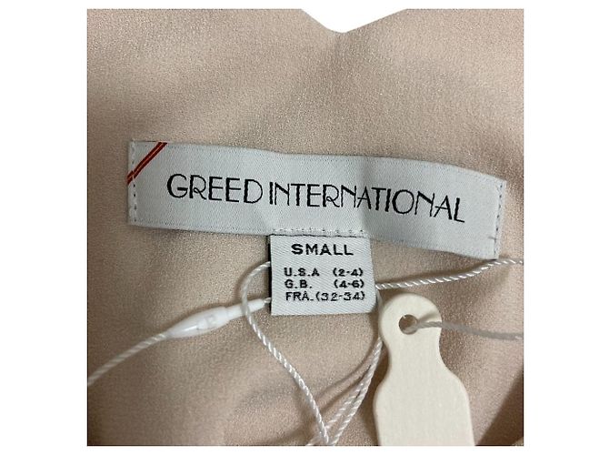 Autre Marque GREED International Embroidery Lace Layered Cutsew Beige - vista 10