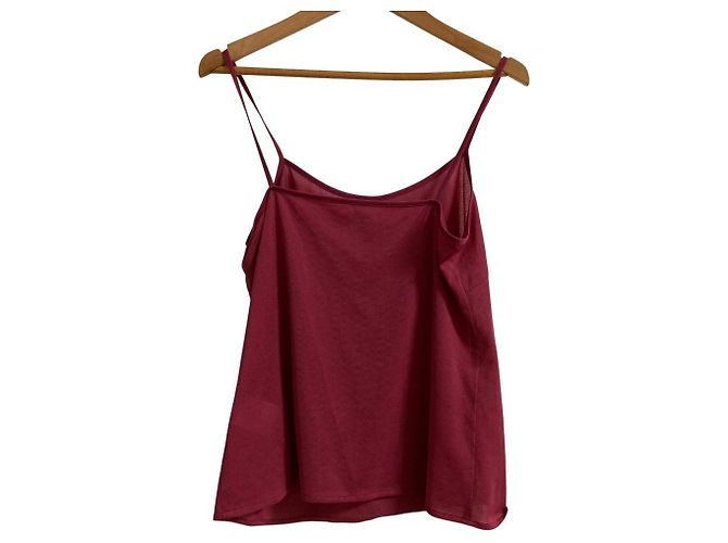 Autre Marque Túnica transparente sem mangas LOVELESS Marrom Bordeaux - vista 10
