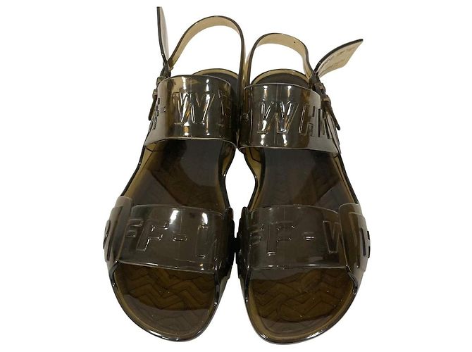 Off White Sandales à semelle Jelly OFF-WHITE Noir - vue 3