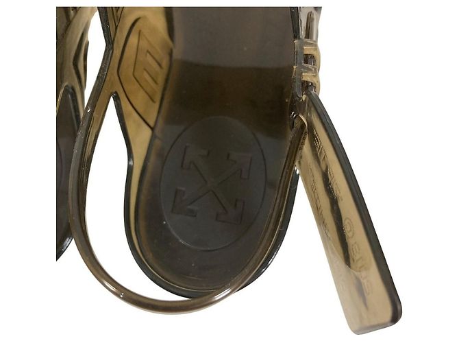 Off White Sandales à semelle Jelly OFF-WHITE Noir - vue 8