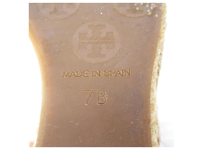 Tory Burch FILIPA Espadrille Wedge Pumps Naranja - vista 7