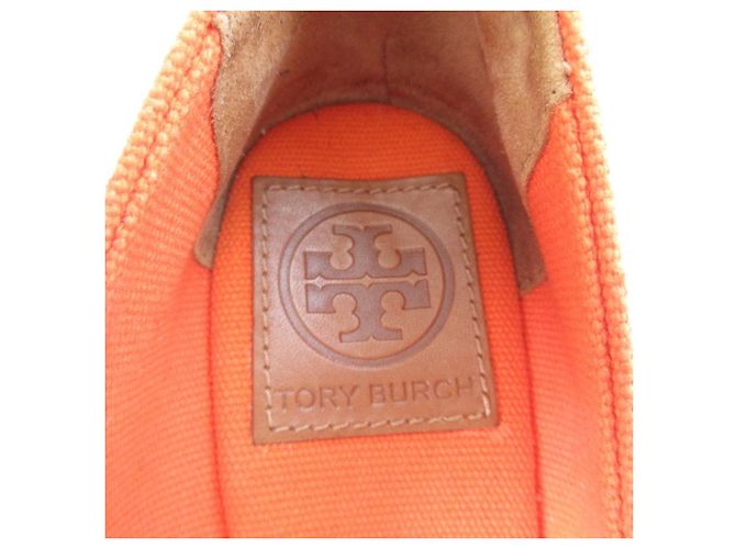Tory Burch FILIPA Espadrille Wedge Pumps Naranja - vista 8