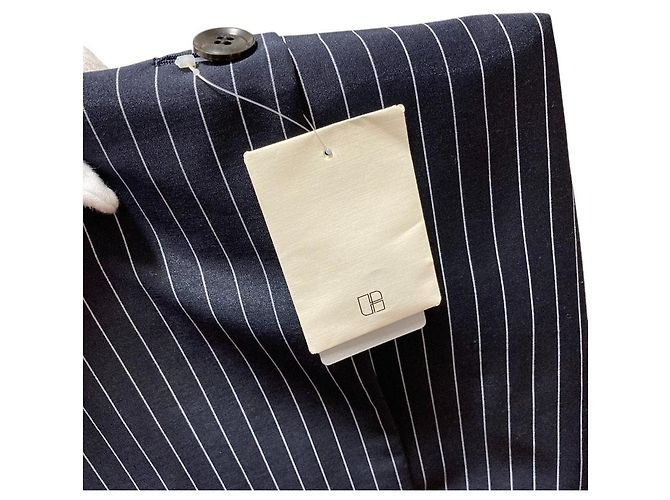 Autre Marque IENA Giacca Trasparente Senza Colletto Blu Blu navy - vista 10
