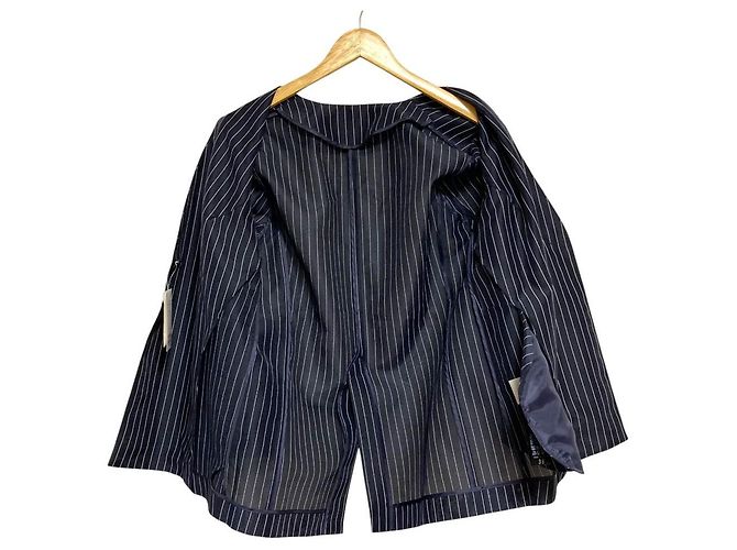 Autre Marque IENA Giacca Trasparente Senza Colletto Blu Blu navy - vista 3