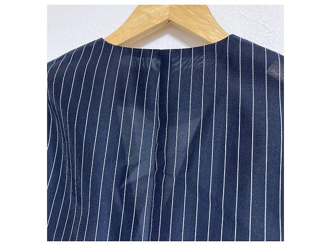 Autre Marque IENA Giacca Trasparente Senza Colletto Blu Blu navy - vista 4
