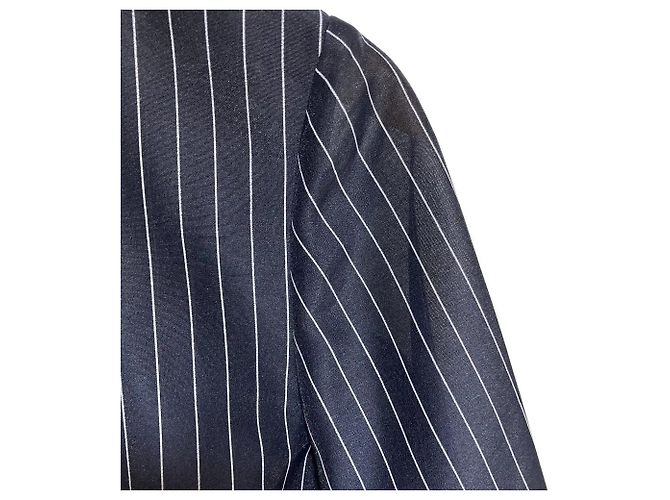 Autre Marque IENA Giacca Trasparente Senza Colletto Blu Blu navy - vista 6