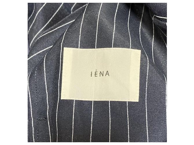 Autre Marque IENA Giacca Trasparente Senza Colletto Blu Blu navy - vista 7