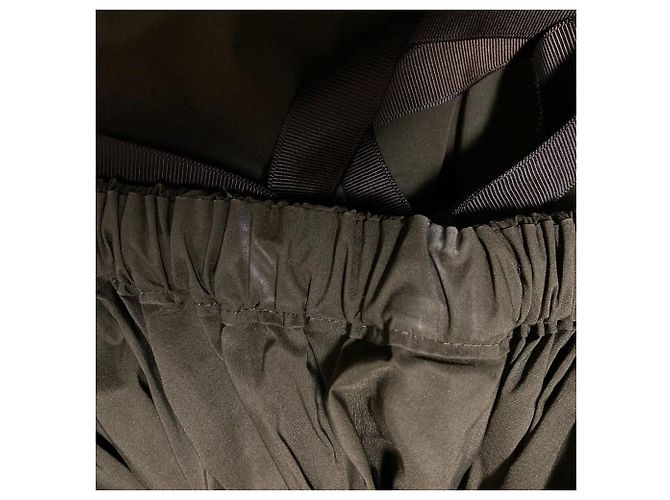 Autre Marque ELENDEEK Bluse mit Kordzug und Raffung Grün Khaki - Ansicht 7