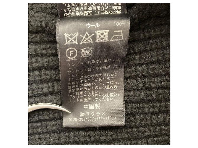 Autre Marque Pull en maille côtelée col V AP STUDIO Noir - vue 4