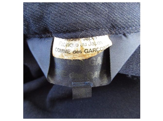 Cappotto a collo rotondo COMME des GARCONS Blu Blu navy - vista 5